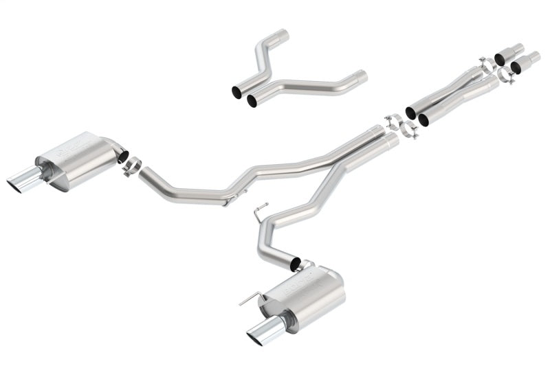 Borla Atak Cat-Back 2015-2017 Ford Mustang GT 5.0L V8 MT/AT 3in pipe 4in tip - photo 2