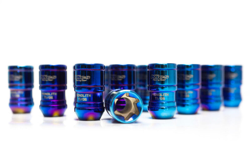 Project Kics 12x1.25 Monolith T1/06 Lug Nut Set - IP Blue (20 Pcs) (WMN03IP)