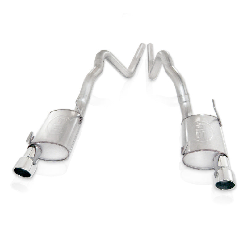 Stainless Works 2007-2010 Shelby GT500 3in Cat-Back X-Pipe Chambered Mufflers - photo 2
