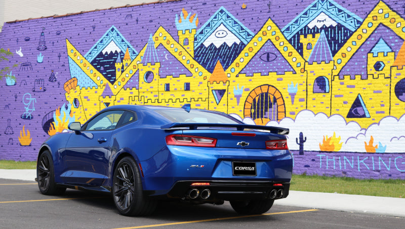 CORSA Performance 2017-2024 Chevrolet Camaro SS 6.2L V8 2.75in Polished Sport Axle-Back Exhaust - photo 3