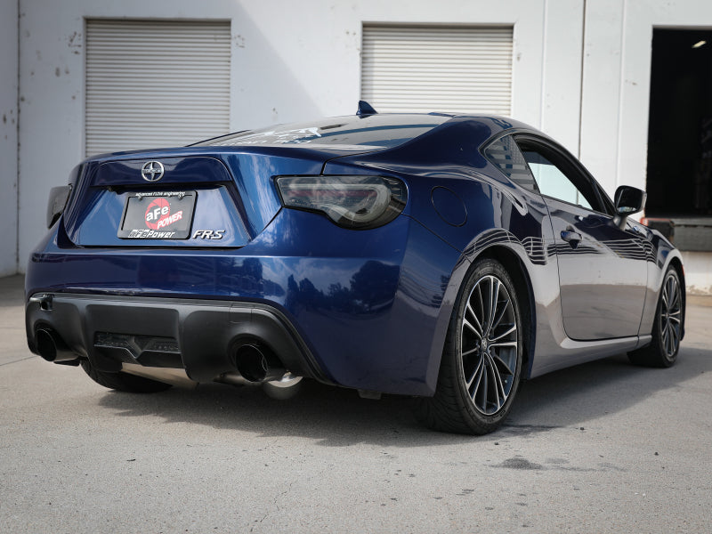 aFe Takeda Exhaust Axle-Back 2013-2015 Scion FRS / Subaru BRZ 304 Stainless Steel Black Dual Tips Exhaust - photo 5