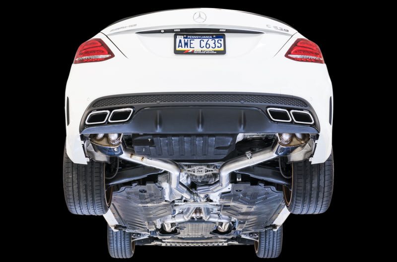 AWE Tuning Mercedes-Benz W205 AMG C63/S Sedan SwitchPath Exhaust System - for Non-DPE Cars - photo 5