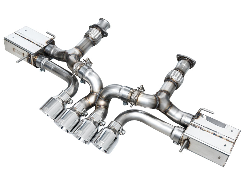 AWE Tuning 2023-2025 Chevrolet C8 Corvette Z06 5.5L SwitchPath Exhaust System - Chrome Silver Tips - photo 2