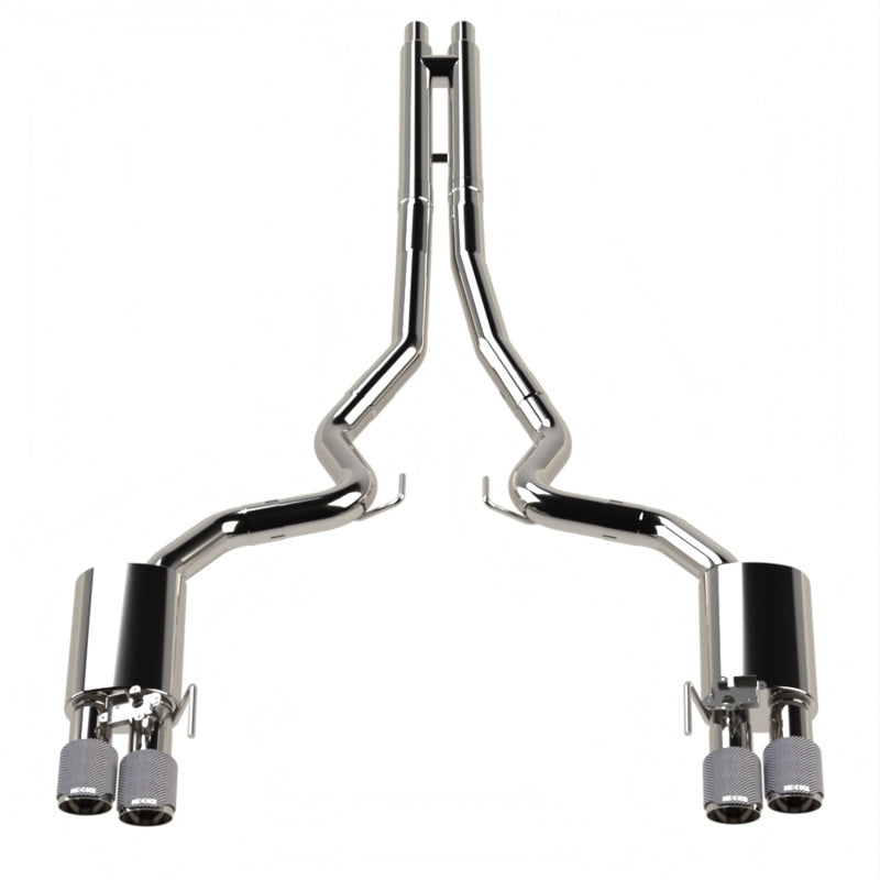Kooks Headers 2018-2024 Ford Mustang GT 5.0 3in. Valved Touring Cat-Back Exhaust - Carbon Tips - photo 6