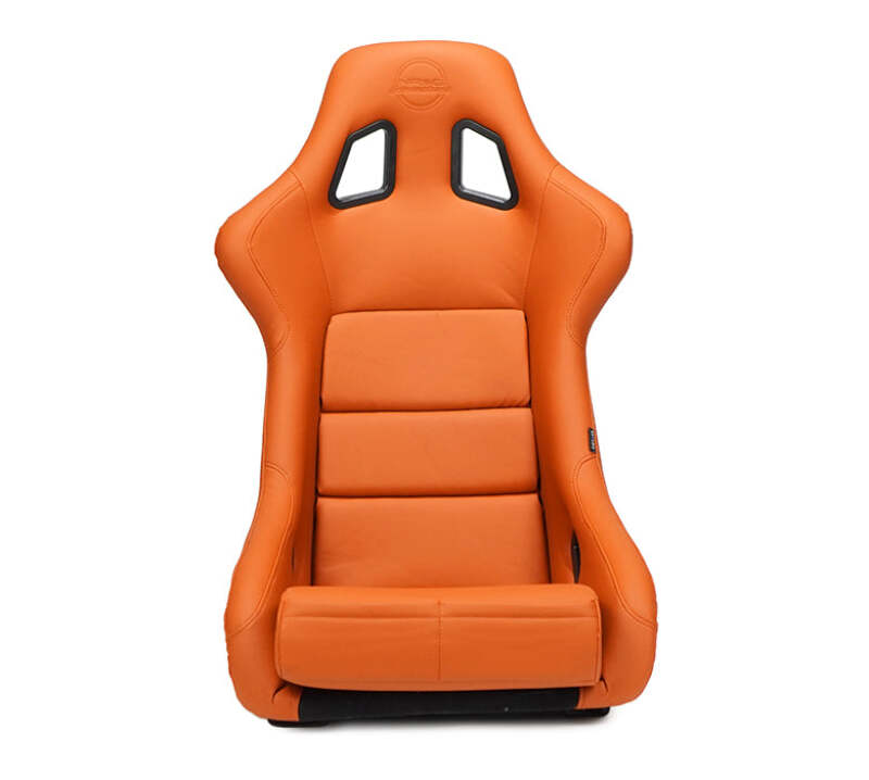 NRG FRP Bucket Seat w/ Brown Vinyl Material - Large (FRP-302BR-V) - photo 2