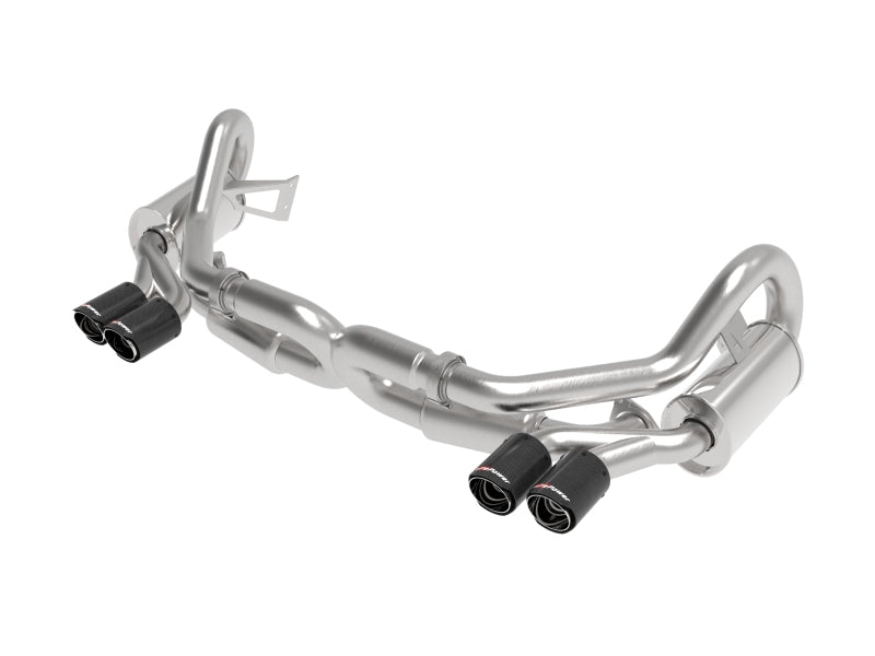 aFe MACH Force-Xp 2012-2016 Porsche 911 Carrera H6-3.8L 304 Stainless Steel Cat-Back Exhaust with Carbon Fiber Tips - photo 2
