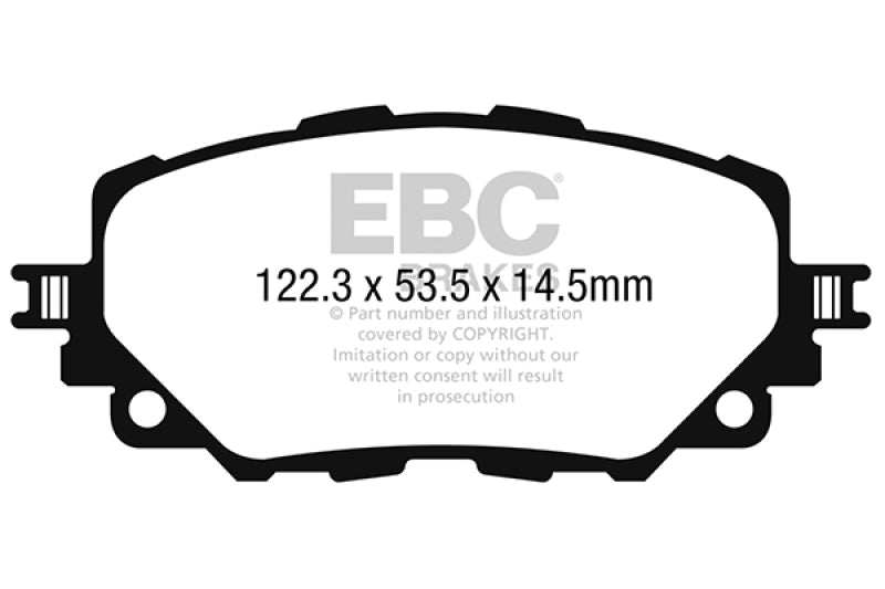 EBC Mazda Miata MX-5 (ND) Redstuff Ceramic Low-Dust Front Brake Pads (DP32263C)