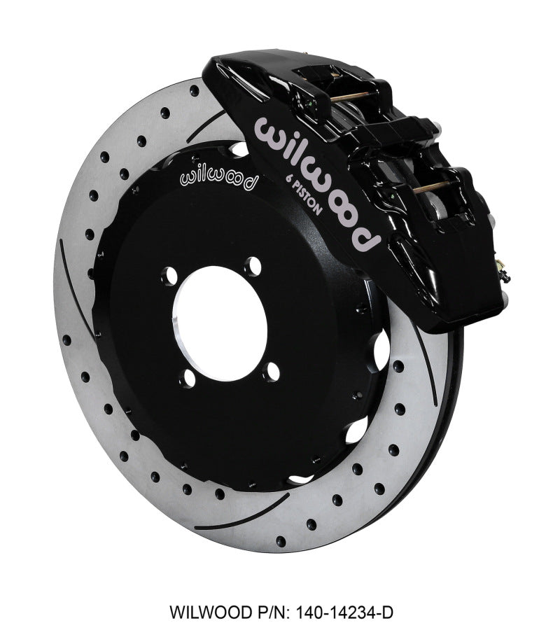 Wilwood 2016+ Mazda MX-5 Miata ND Dynapro 6 Front Big Brake Kit (12.88in) - Black / Drilled & Slotted