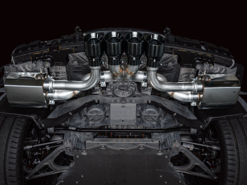 AWE Tuning 2023 C8 Corvette Z06 SwitchPath Cat-Back Exhaust - Diamond Black Tips - photo 4