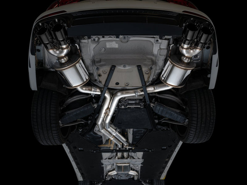 AWE Tuning 2019-2023 Audi C8 S6/S7 2.9T V6 AWD Touring Edition Exhaust - Diamond Black Tips - photo 3