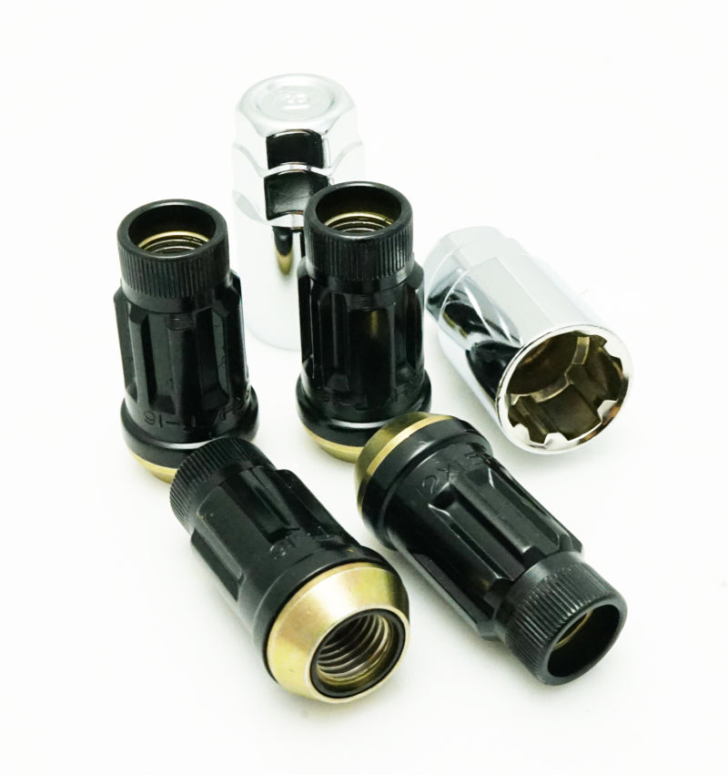 Muteki SR45R Lug Nut Kit Lock Set 12x1.50 45mm - Black (34938B)
