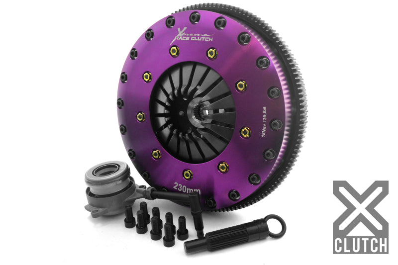 XCLUTCH 08-09 Audi A3 Sportback 2.0L 9in Twin Solid Ceramic Clutch Kit