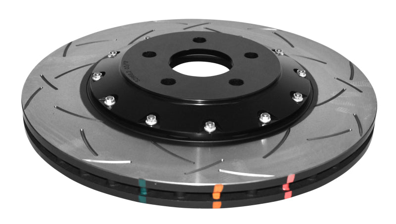 DBA Ford Focus RS (Mk3) 5000 Series T3 Slotted 2-Piece Front Brake Rotor, Black Hat (DBA52968BLKS)