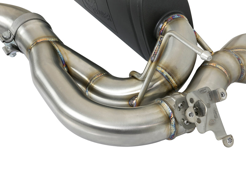 aFe MACH Force-Xp 2-1/2in Stainless Steel Axle-Back Exhaust with Black Tips 2015+ BMW M3/M4 (F80/F82) L6 3.0L S55 - photo 3