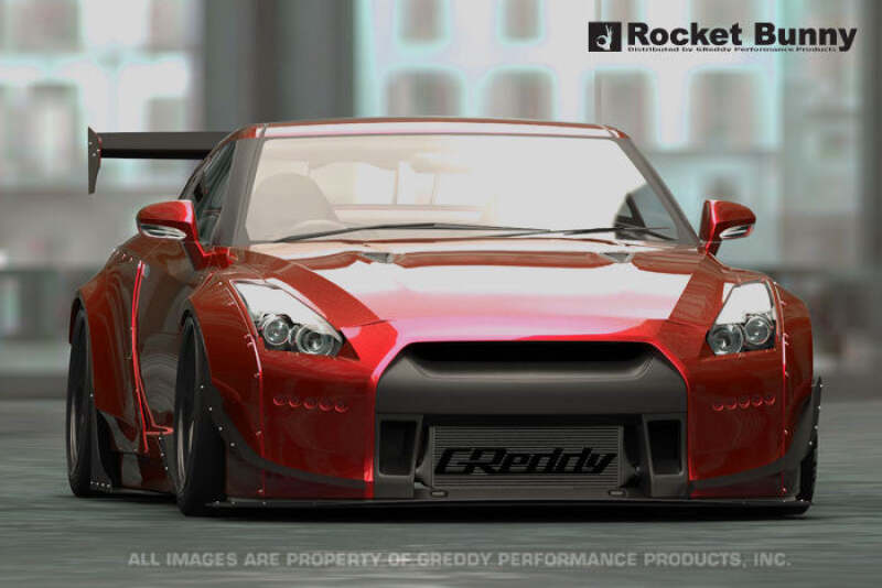 GReddy 2009-2020 Nissan GT-R R35 Rocket Bunny V2 Front Fender Canards - photo 3