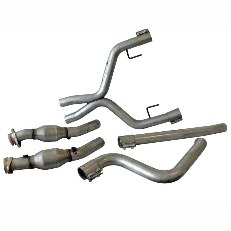 BBK 2005-2009 Mustang 4.0 V6 True Dual Cat-Back Exhaust Conversion Kit With X pipe