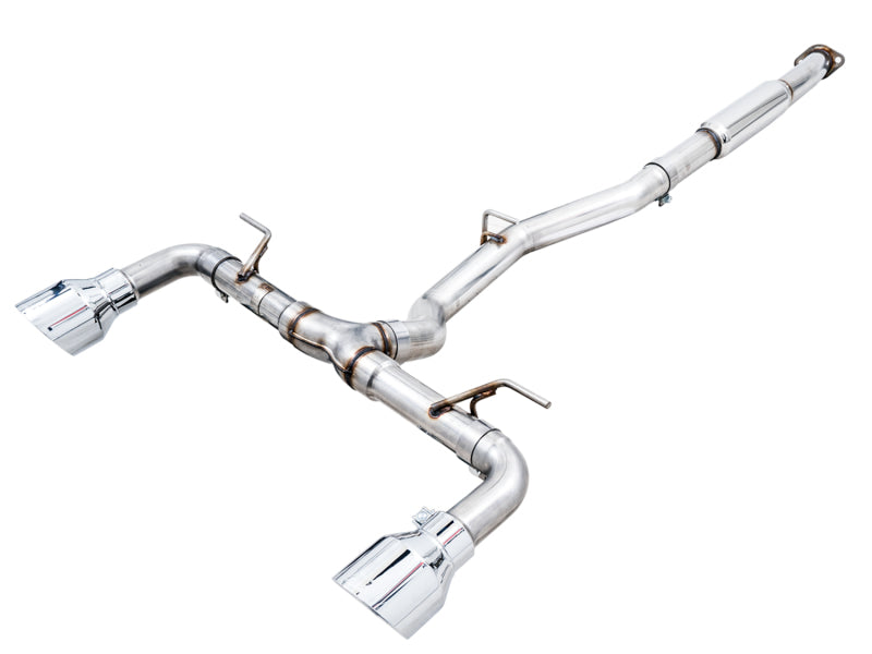 AWE Tuning Subaru BRZ/ Toyota GR86/ Toyota 86 Track Edition Cat-Back Exhaust - Chrome Silver Tips
