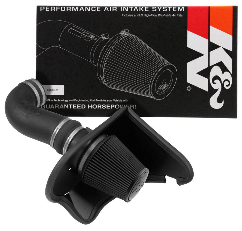K&N 2016-2023 Chevrolet Camaro SS 6.2L V8 F/I DRYFLOW Performance Air Intake System (knn30-3092)
