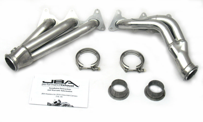 JBA 2010-2011 Camaro 3.6L V6 1-5/8in Primary Silver Ctd Cat4Ward Header