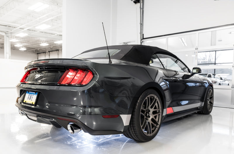 AWE Tuning S550 Mustang EcoBoost Axle-Back Exhaust - Touring Edition (Chrome Silver Tips) - photo 3
