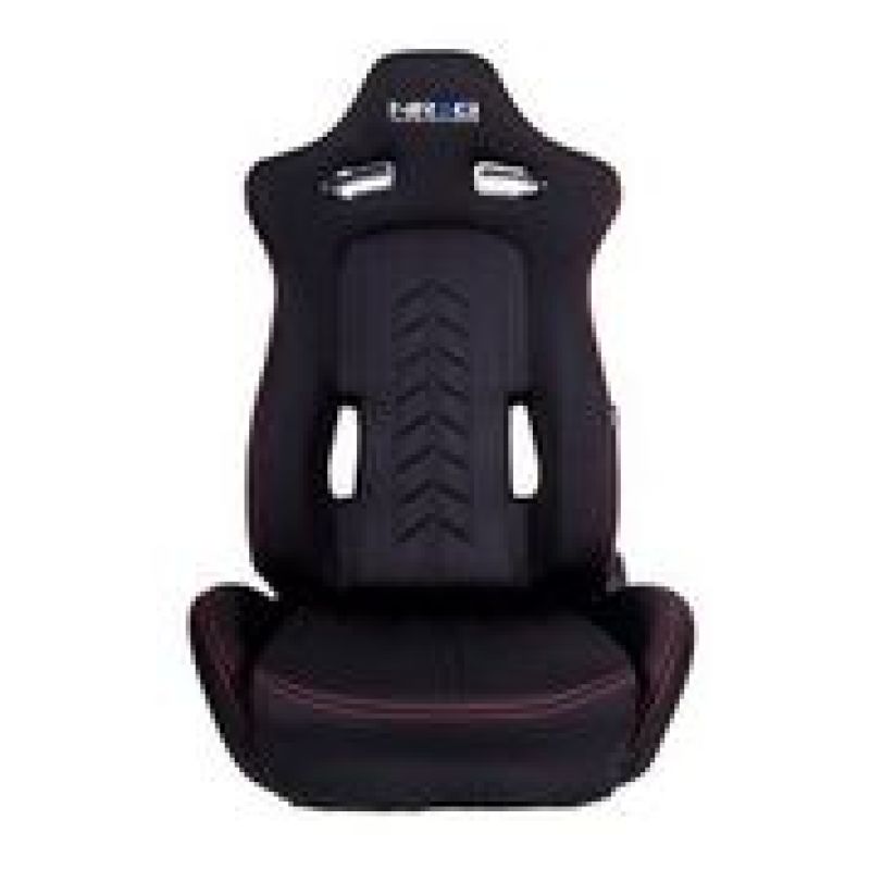 NRG Sport Seats (Pair) Cloth w/ NRG Logo & NRG Arrow Cushion Imprint - Black w/ Red Stitch (RSC-800L/R) - photo 5