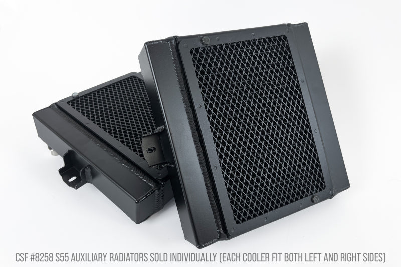 CSF auxiliary radiator with rock guard for BMW M3/M4/M2C F8X