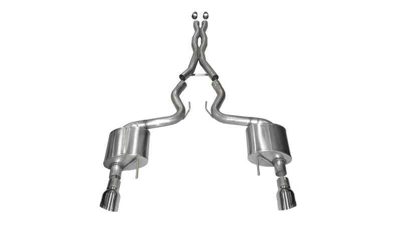 CORSA Performance 2015-2017 Ford Mustang GT 5.0 3in Cat-Back Exhaust Polish Dual 4.5in Tip (Xtreme) - photo 4