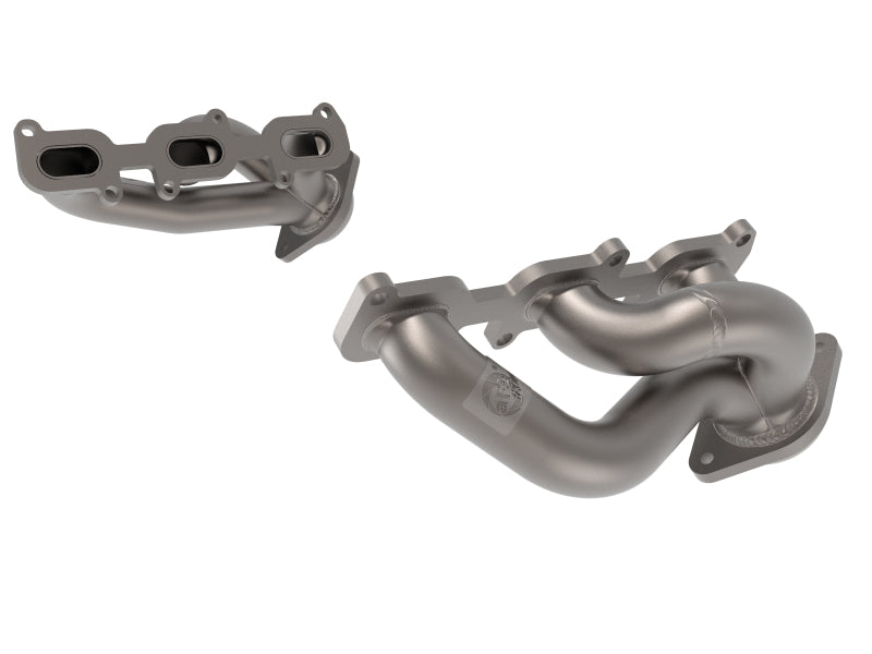 aFe Twisted Steel Shorty Header 2011-2017 Ford Mustang V6-3.7L - Titanium Coat Finish - photo 2