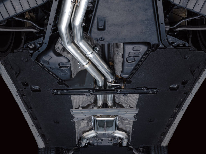 AWE Tuning 2019-2023 Audi C8 S6/S7 2.9T V6 AWD Track Edition Exhaust - Diamond Black Tips - photo 6