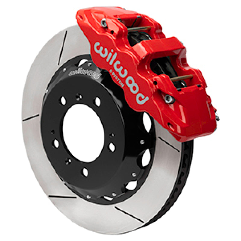 Wilwood 1999-2012 Porsche 911 (996/997) Aero6 Front Big Brake Kit (14in) - Red / Slotted