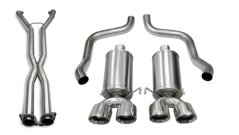 CORSA Performance 2006-2008 Chevrolet Corvette C6 (A/T) 2.5in Xtreme Cat-Back Exhaust - 3.5in Twin Tips