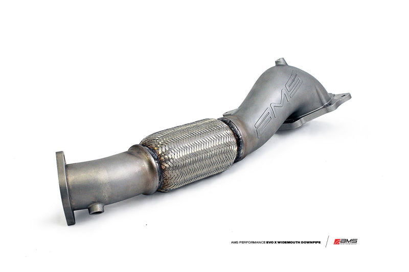 AMS Performance 2008-2015 Mitsubishi EVO X Widemouth Downpipe with Turbo Outlet Pipe - photo 4