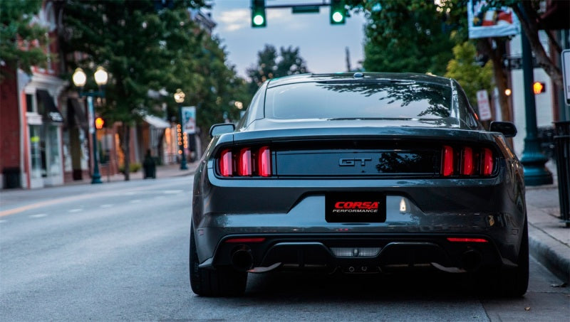 CORSA Performance 2015-2017 Ford Mustang GT 5.0 3in Cat-Back Exhaust Black Dual Tips (Sport) - photo 3