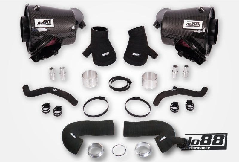 do88 2020+ Porsche 911 Turbo/Turbo S (992.1) Induction System w/66mm Outlet & Turbo Inlet Hoses (dobLF-210-ST-66-212)