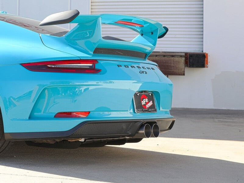 aFe 2014-2016 Porsche 911 GT3 991.1 H6 3.8L MACH Force-Xp 304 Stainless Steel Cat-Back Exhaust System with Brushed Tips - photo 3