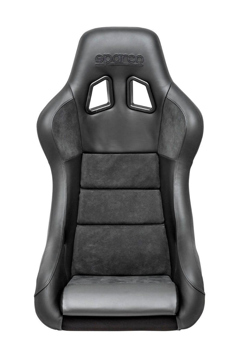 Sparco Seat QRT Performance Leather/Alcantara Black (Must Use Side Mount 600QRT) (008012RPNR)