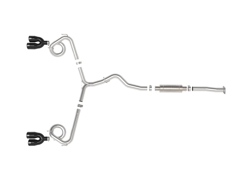 aFe Subaru WRX/STi 2015-2021 H4-2.0/2.5L Takeda 3in to 2-1/2in Stainless Cat-Back Exhaust with Black Tip - photo 4