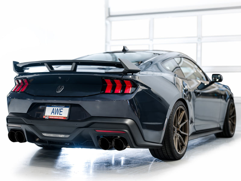 AWE Tuning 2024 Ford Mustang Dark Horse S650 RWD Track Edition Cat-Back Exhaust with Quad Diamond Black Tips - photo 6
