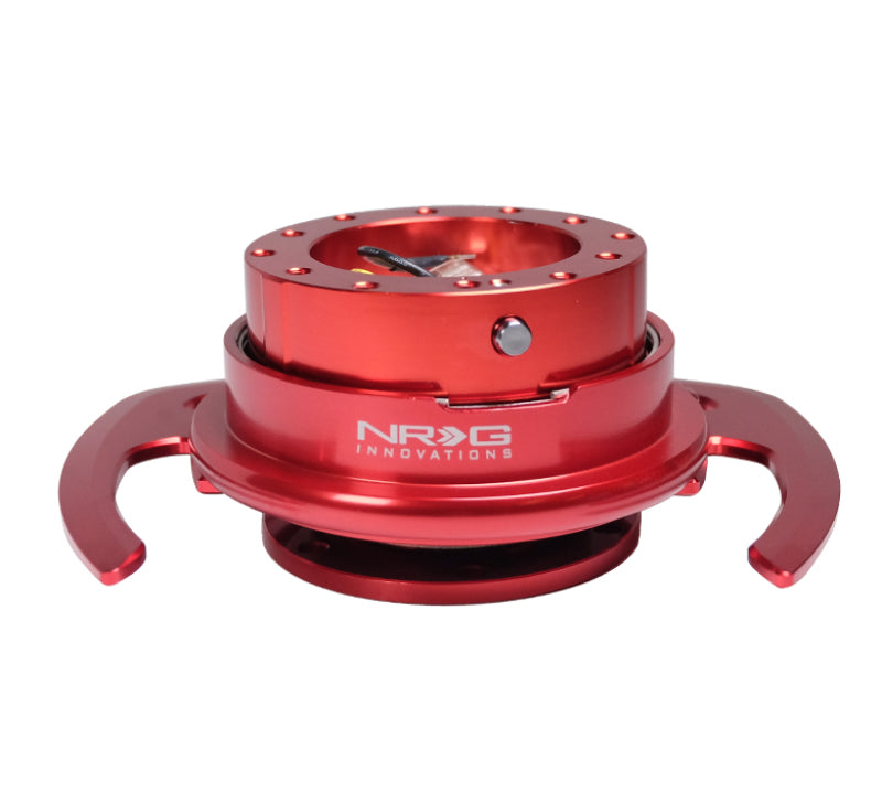 NRG Quick Release Kit Gen 4.0 - Red Body / Red Ring w/ Handles (SRK-700RD) - photo 2