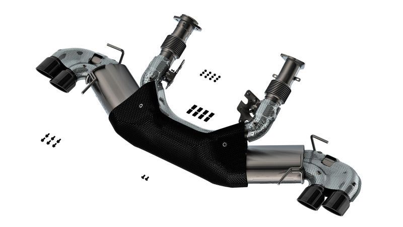 Borla 2020-2023 Chevrolet Corvette 6.2L V8 AT without NPP 3in ATAK Cat-Back Exhaust - Black Chrome Tips