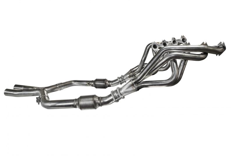 Kooks Headers 2005-2010 Ford Mustang GT Manual 1 5/8in x 2 1/2in Stainless Steel Long Tube Headers and OEM Catted SS X Pipe