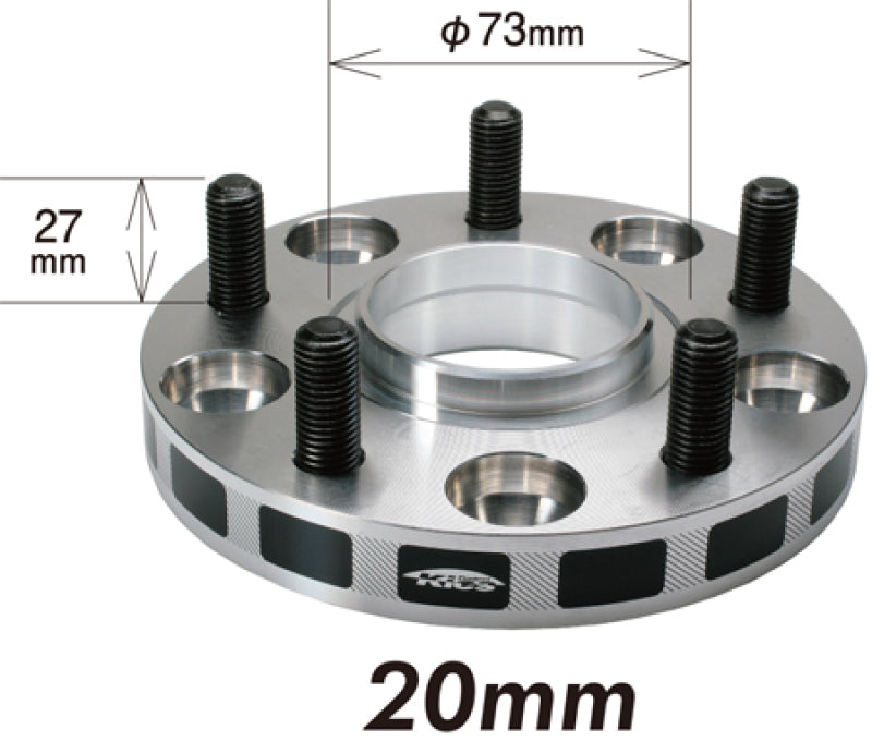 Project Kics 5x100 Wide Tread Spacers - 20mm - 12x1.25 - 56mm Hub (W5020W356)