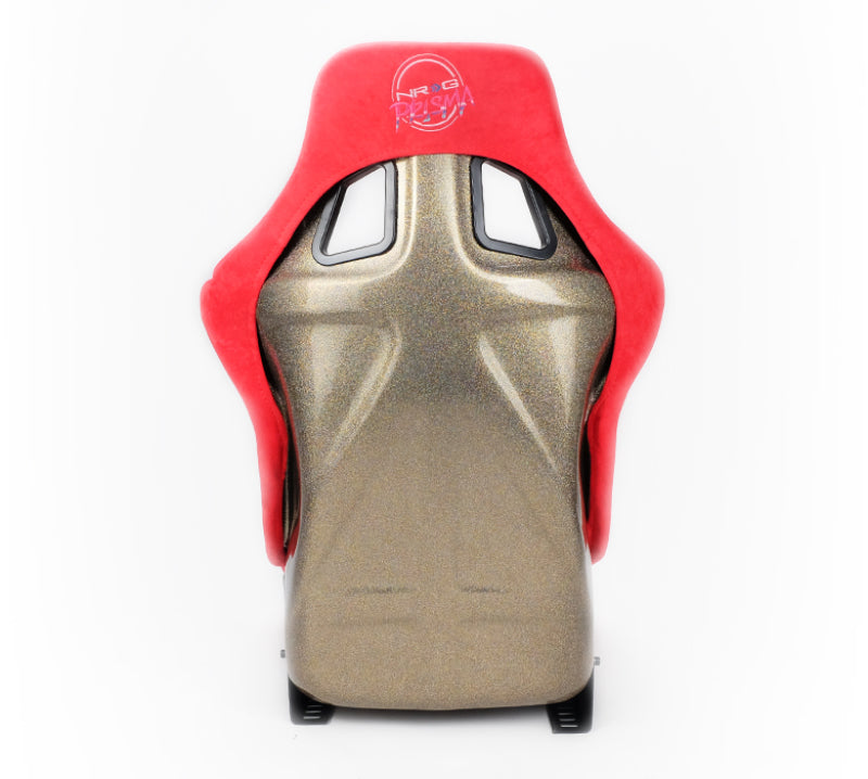 NRG FRP Bucket Seat ULTRA Edition - Large (Red Alcantara/Gold Glitter Back) (FRP-302RD-ULTRA) - photo 5