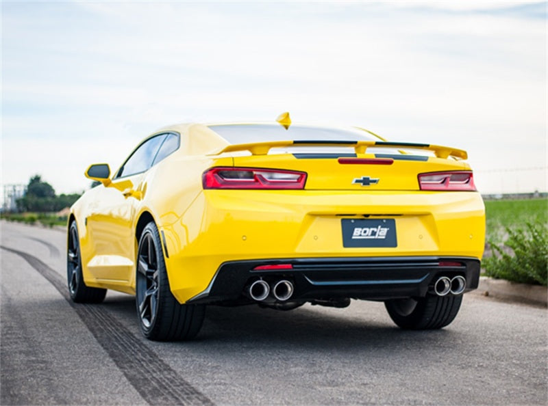 Borla 2016 Chevrolet Camaro SS 6.2L with Dual NPP S-Type Quad RD RL Tips Dual Exit Rear Section Exhaust - photo 3