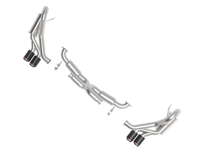 aFe MACH Force-Xp 2012-2016 Porsche 911 Carrera H6-3.8L 304 Stainless Steel Cat-Back Exhaust with Carbon Fiber Tips - photo 3