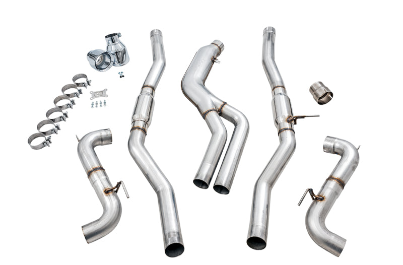AWE Tuning 2020 Toyota Supra A90 Track Edition Exhaust - 5in Chrome Silver Tips - photo 5