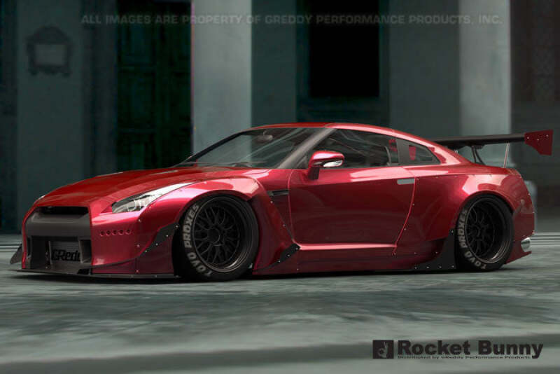 GReddy 2009+ Nissan GT-R R35 Full Rocket Bunny Wide-Body Aero Kit w/ Wing - photo 8