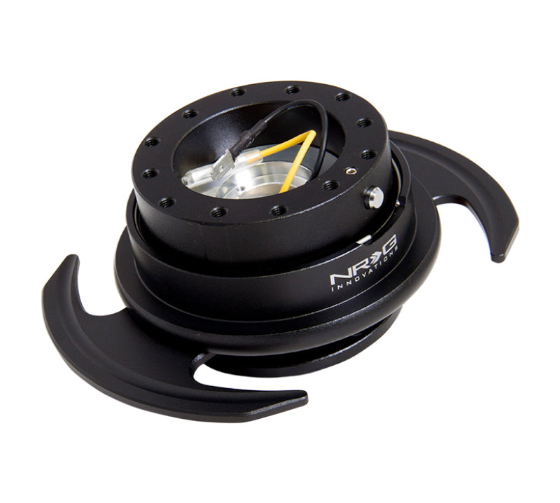 NRG Quick Release Kit Gen 3.0 - Black Body / Black Ring w/ Handles (SRK-650BK) - photo 2