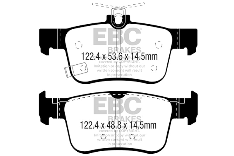 EBC Honda Civic Type R (FK8) Redstuff Ceramic Low-Dust Rear Brake Pads (DP32301C)