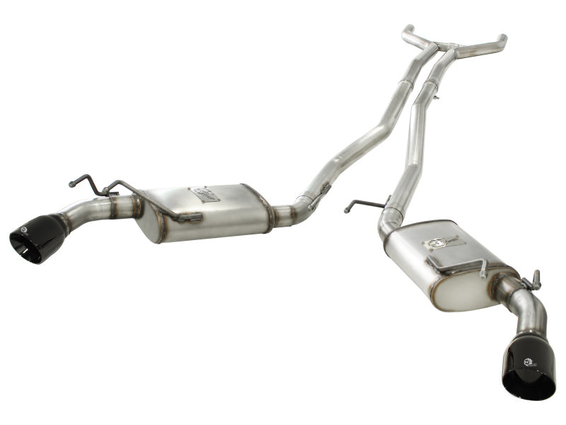 aFe MACH Force-Xp Exhaust 2.5in Stainless Steel Cat-Back 2010-2013 Chevrolet Camaro V6-3.6L (gloss blk tip) - photo 2